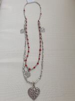 028 collana perle rosse cuore