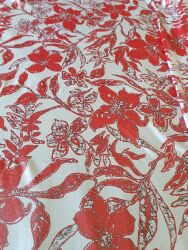 S7035 RAYON STAMPATO LUREX ROSSO 150x135