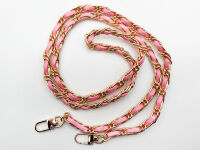 CHAIN ​​COLORED GOLD/NICKEL LEATHER 120 CM