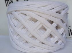 POLY COTTON RIBBON 500 GR  WHITE